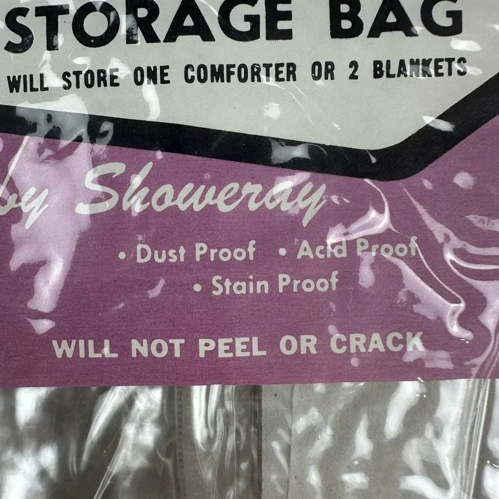 Washday Saver Zippered Plastic Storage Bag Comforter Blanket Storage Showeray
